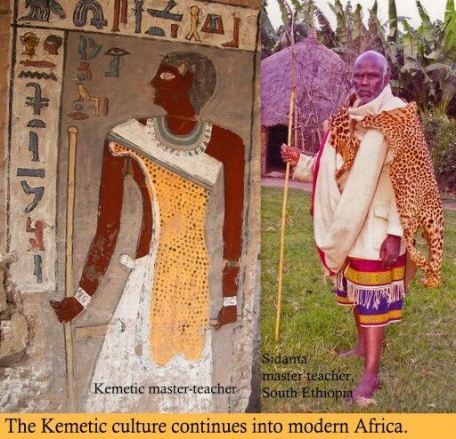 Kemetic priest and Ethiopian priest